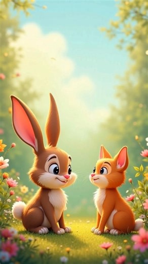 Two Cute Rabbits Fun | Adorable Bunny Moments | Viral Cute #shorts #funny #viral