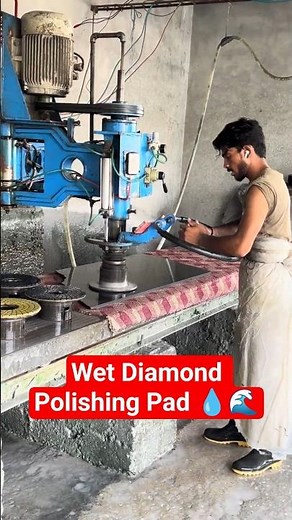 🔥HOW TO USE DIAMOND POLISHING PAD: Expert Techniques! 💪🌟 GRANITE MARBLE POLISH | High-Gloss Finish!