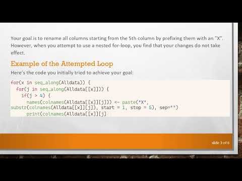 How to Efficiently Rename Columns of Multiple DataFrames in R Using a Loop