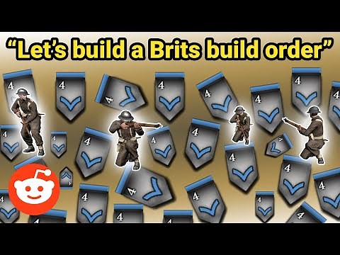 COH2 1v1 Reddit's British Build Order in Action