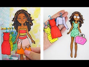 PAPER DOLL DRESS UP PAPERCRAFT FOR GIRLS HOW TO DRAW