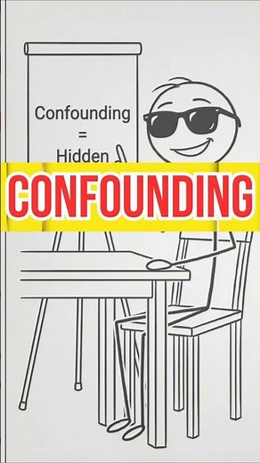 Confounding easy example #publichealth #epidemiology