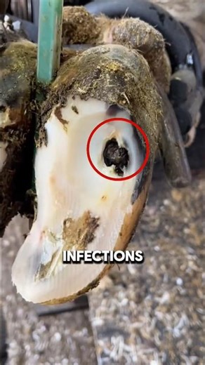 ONE DIRTY HOOF CAN CRIPPLE A HORSE 🐎 #animals