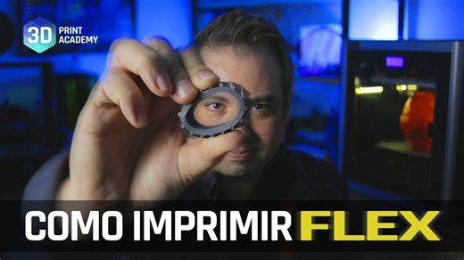 Como Imprimir 3D com Filamento Flexível (TPU, TPE, FLEX)