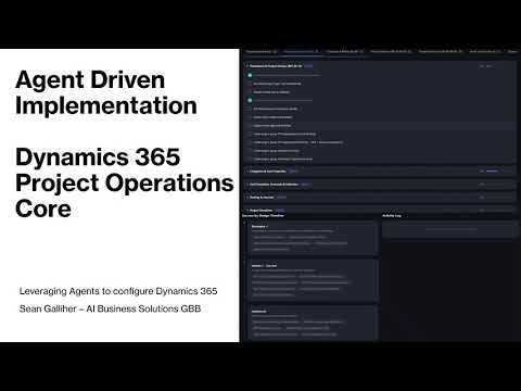 Agent Driven ERP Implementation - Project Operations Core