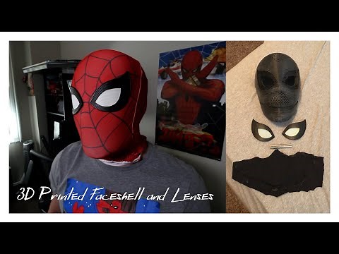 How to 3D Print and Assemble a Spider-Man No Way Home Faceshell and Lenses | Cosplay