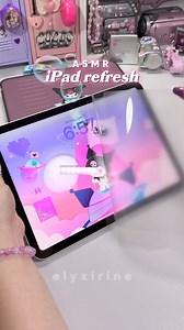 149K views · 2.8K reactions | 﫧ASMR iPad refresh 懶 I noticed my old screen protector had bubbles on the sides, so I decided to get a magnetic protector! it has a matte paper-like texture~ I'm happy it's compatible with my iPad case from ZUGU case! 殺 ♡ iPad 10th Gen and case in berry color gfted by @zugucase + kuromi stickers from @artinaboxph, @illnova ♡ keyboard: kiiboom 81 @kiiboom.official (dscount cøde: elyxirine) #ipad #asmr #zugucase #kuromi #ipadcase | Elyxirine | Facebook
