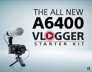 Now up your #Vlog game with the amazing Vlogger kit of the #SonyAlpha 6400 camera which comes with all the Vlog features and accessories. Now available at a special price too. Go grab yours now #VlogWithSony. Know more: http://bit.ly/30Tdlz5 | Sony India