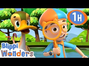 Blippi Learns All About Ducks! | Magic Stories and Adventures for Kids | Moonbug Kids
