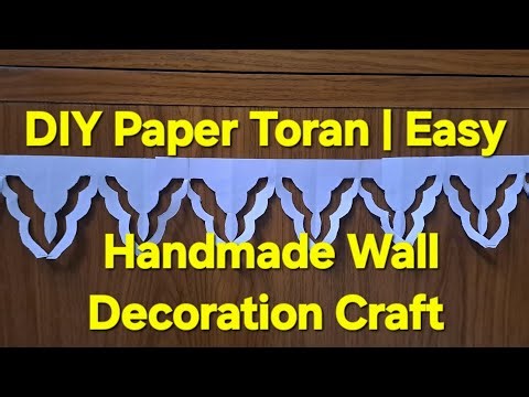DIY Paper Toran | Easy Handmade Wall Decoration Craft