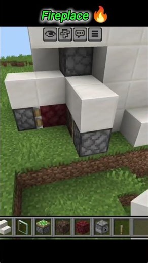 Minecraft Automatic Fireplace #shorts #minecraft #shortvideo