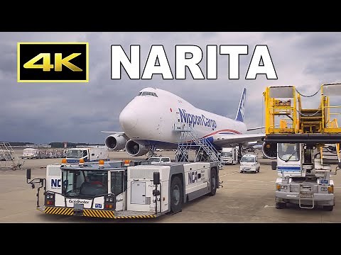 [4K] Landing, take off, cargo area - NCA Boeing 747-8F at Narita Airport / 成田空港 日本貨物航空