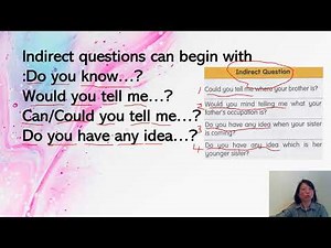 English for Remove Class : Direct & indirect questions