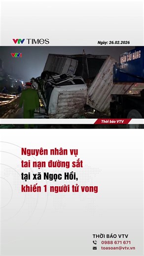 Tai nạn giao thông giữa xe tải và tàu khách tại Hà Nội