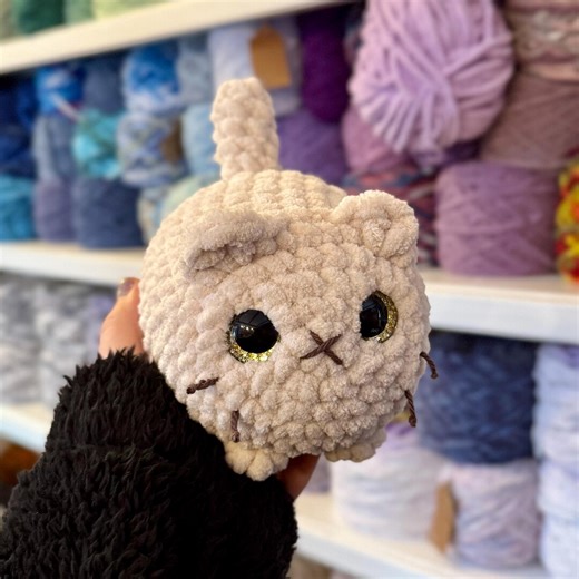 Handmade Crochet Cat | Amigurumi Cat Plushie | Cute Kawaii Plush Toy | Gift for Cat Lover | Cream Kitten | Annie Carraway Art - Etsy
