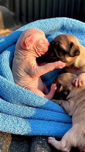 Little Trio Playing by the Dashboard