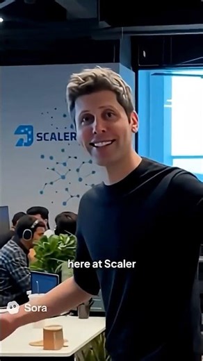 Sam Altman Takes Over Scaler’s Office 🤯 Sora 2 Video Model by OpenAI #shorts