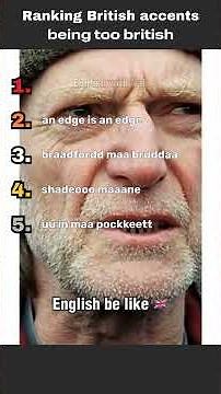 Ranking the TOP 5 British accents from best to worst...