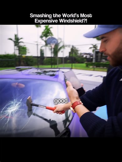 Alex G Smashes The World's Most Expensive Windshield?! #money #bugatti #lifestyle #alexg