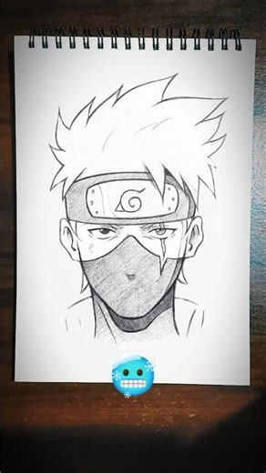 kakashi sketch🥶 #art #animeeart #drawingtutorial #anime #drawing #animedrawing