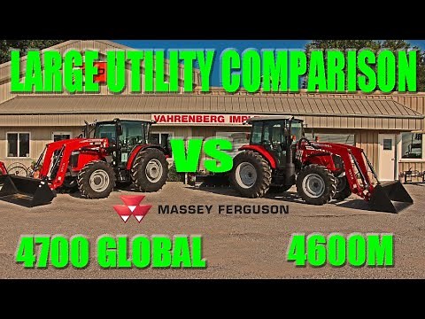 Massey Ferguson Utility Tractor Comparison 4600M vs 4700 Global