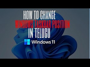 how to change position of taskbar in windows 11