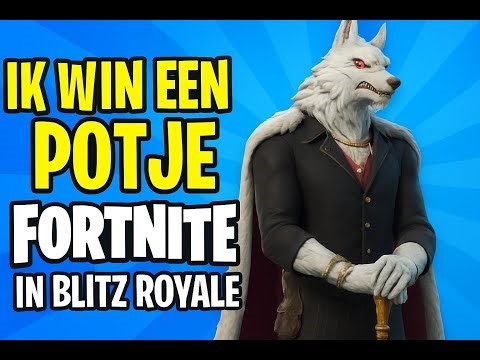 Ik win een potje Fortnite in Blits Royale