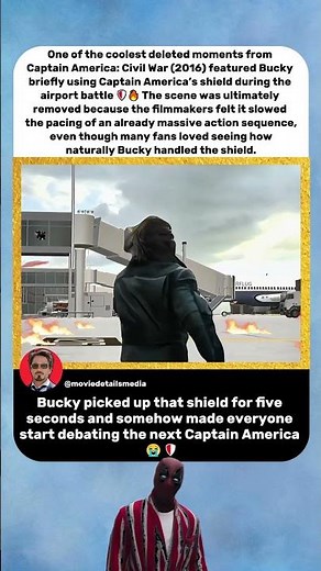 Bucky Used Cap’s Shield… Then the Scene Was Deleted 😭🛡️ | Captain America: Civil War (2016)