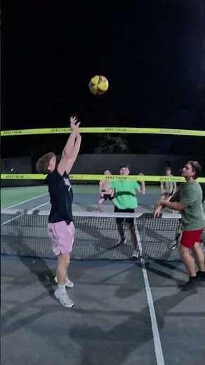 Powerful Volleyball Spike Smashes The Ball Down In An Epic Point 🏐🔥