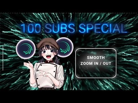 Smooth Zoom in / Out Tutorial on alight motion | #anime #edit #alightmotion