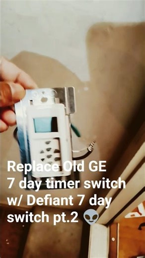 Pt.2 Replace old GE 7-day timer switch with new Defiant 7- day timer#handyman#midastouch#defiant#diy