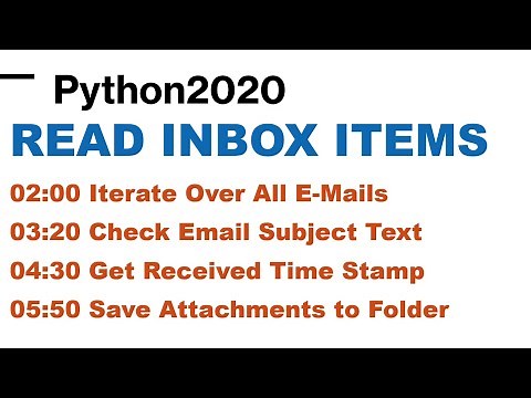 Email Automation Using Python | Python Loop on Outlook Inbox | Python Save Attachments in Python