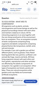 Question: What are the components of an ecosystem?Explain the... | Filo