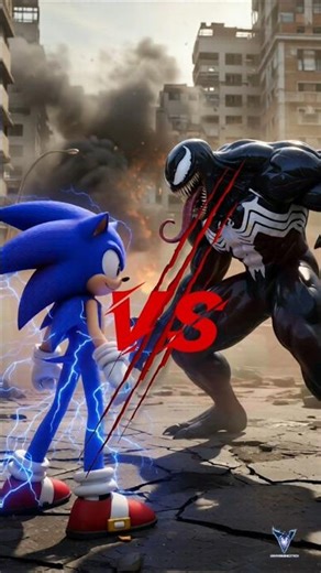 Sonic vs Venom ⚡ Who Wins #sonic #venom #fighting