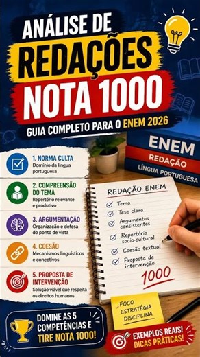 Como Tirar Nota 1000 na Redação do ENEM (Guia Rápido) #redaçãoenem