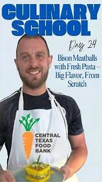 Bison Meatballs with Fresh Pasta, Big Flavor From Scratch #culinaryschool #bison #meatballs #pasta