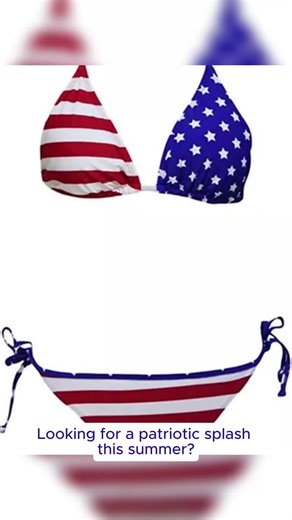American Flag Triangle Bikini for Patriotic Celebrations