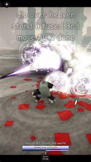 dio over heaven vfx testing #jjs #roblox #jjba #dio #fyp