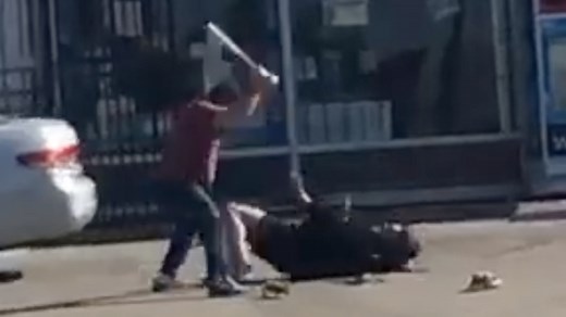 Man Beats Woman With A Baseball Bat In Corona, CA!