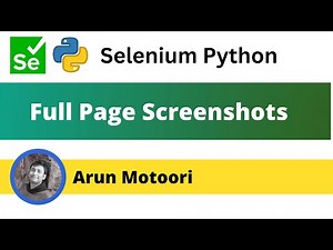 Taking full page screenshot in Selenium Python (Selenium Python)