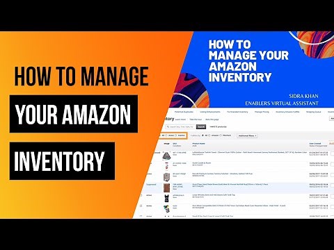 How to manage your Amazon Inventory | Amazon FBA | Step by step guide