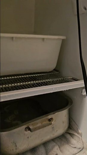 Quick defrost an upright Freezer, with a hair dryer.