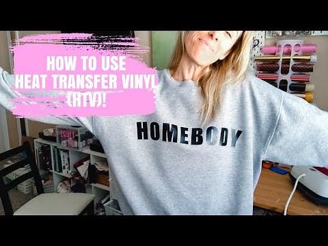 HOW TO CUT & USE HEAT TRANSFER VINYL (HTV) WITH YOUR CRICUT | EASY DIY SWEATSHIRT!
