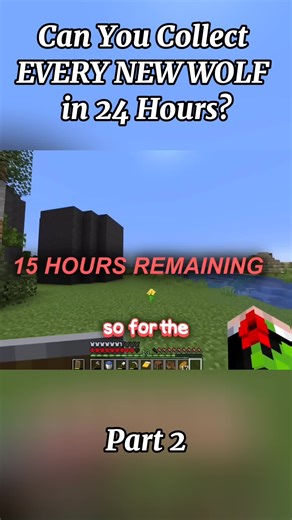 Collect Every New Wolf in Minecraft Challenge