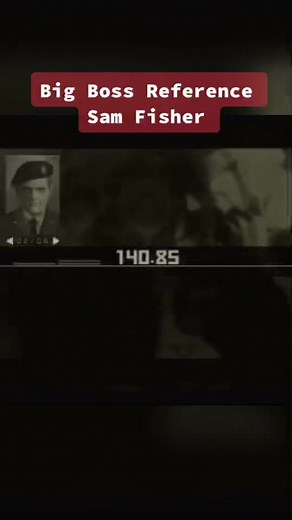 Big From Metal Gear Solid 3 Snake Eater Referenced Sam Fisher From Splinter Cell #metalgearsolid #solidsnake #samfisher #splintercell