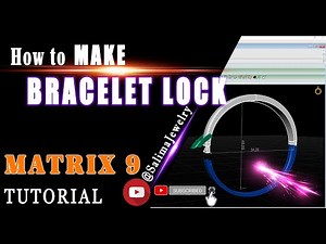 How to make bracelet lock jewelry design in matrix 9 | Jewelry Design Tutorial | 3D Modeling #04