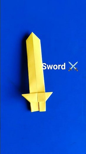 how to make a paper sword 🗡️🗡️#shortvideo #artscraft #diy #paper #smartartandcrafts #papercrafts
