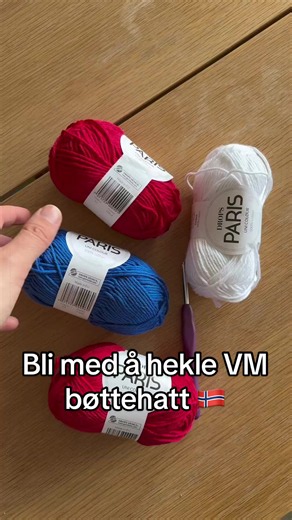 Hekle VM bøttehatt med Drops Paris – oppskrift