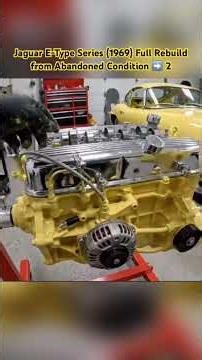 Jaguar E-Type Series (1969) Full Rebuild from Abandoned Condition ➡️2 #automobile