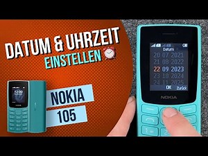 Nokia 105 2023 - Uhrzeit und Datum einstellen • 🕞 • 📅 • Anleitung | Tutorial